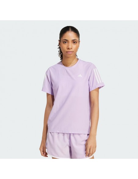 Camiseta Violeta ADIDAS manga corta OTR B TEE-JW9678-MULTICOLOR-MUJER