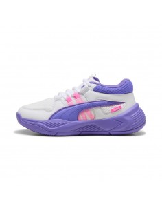 ZAPATILLA BALONCESTO PUMA UPROAR JR WHITE-DARK AMETHYST