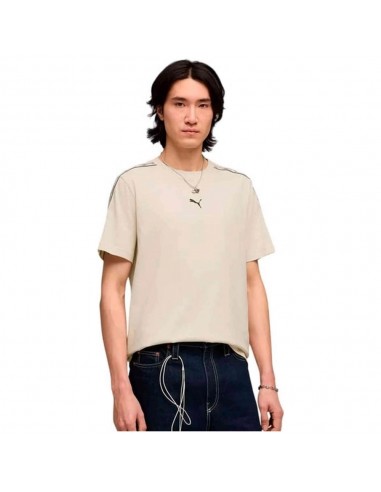 CAMISETA PUMA BEIIGE HOMBRE ESS TAPE TEE ALPINE...