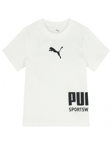 CAMISETA PUMA BLANCA NIÑO 692535-02