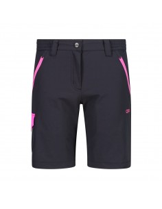 CMP-PANTALONI-BERMUDA-KID G BERMUDA-ANTRACITE-PURPLE FLUO