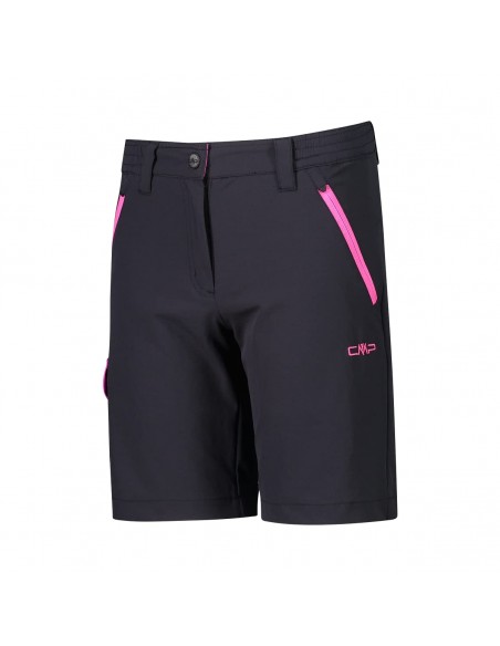 CMP-PANTALONI-BERMUDA-KID G BERMUDA-ANTRACITE-PURPLE FLUO