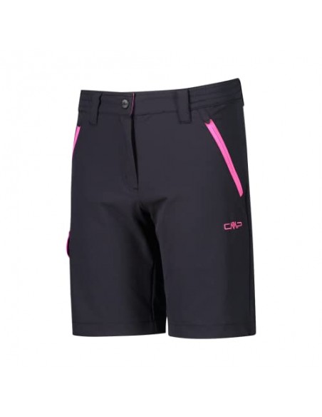 CMP-PANTALONI-BERMUDA-KID G BERMUDA-ANTRACITE-PURPLE FLUO