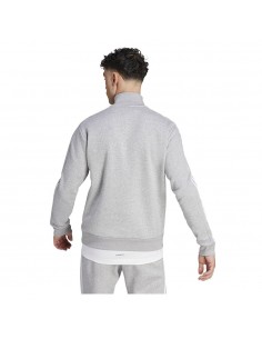 Sudadera ADIDAS-M 3S FL 1/4 Z-IJ8905-GRIS-HOMBRE 2
