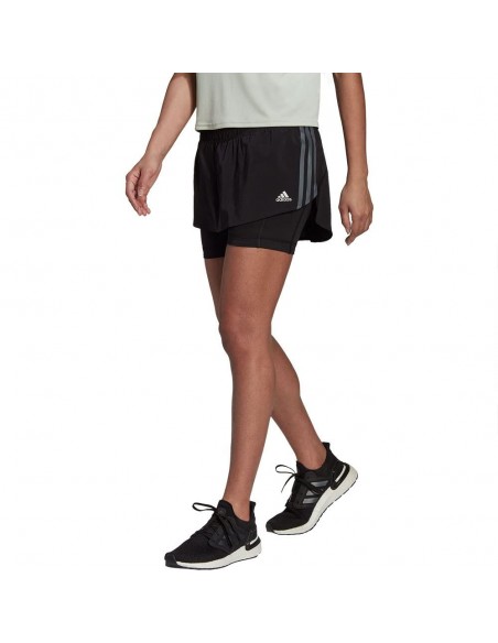 Pantalón corto ADIDAS-RI 3S SKORT-HC6324-NEGRO-MUJER