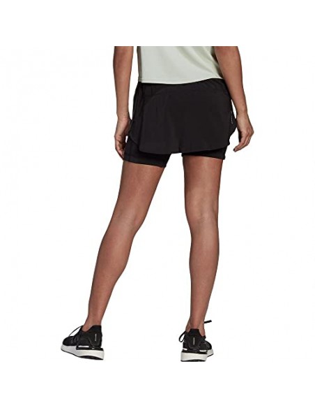 Pantalón corto ADIDAS-RI 3S SKORT-HC6324-NEGRO-MUJER