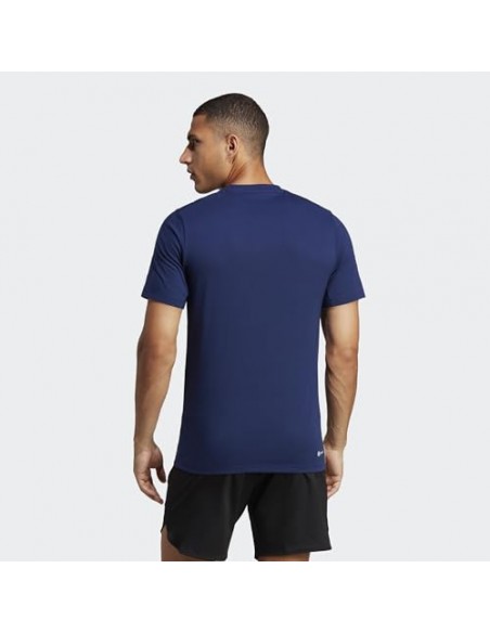 Camiseta ADIDAS-TR-ES BASE T-IC7429-AZUL-HOMBRE