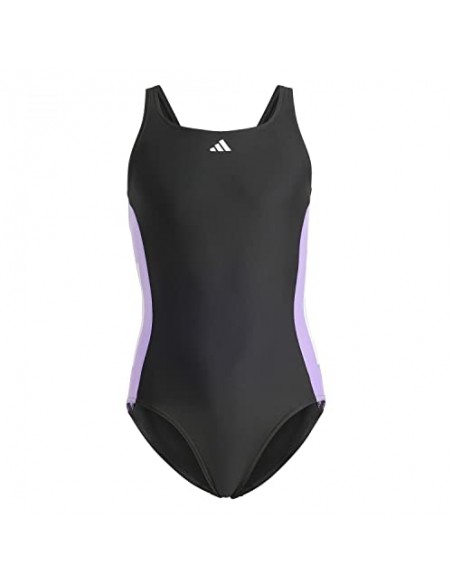 Bañador ADIDAS-CUT 3S SUIT-IB4336-NEGRO-UNISEX JUNIOR