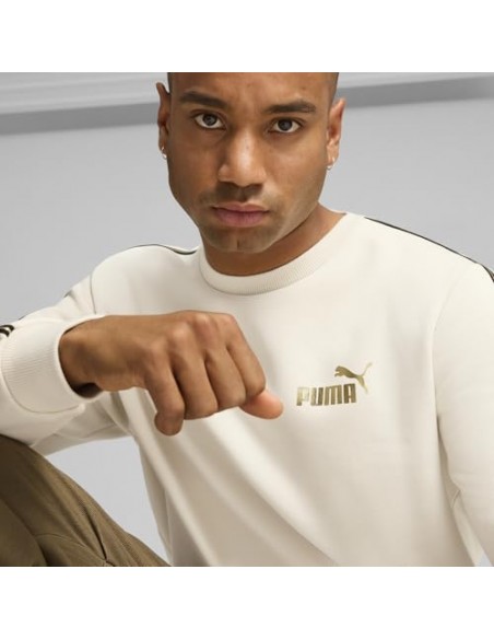 SUDADERA PUMA ESS TAPE MINIMAL GOLD CREWNECK