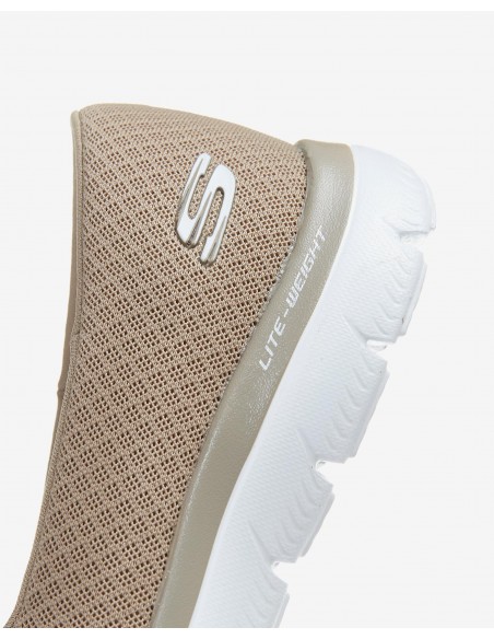 Calzado multideporte-Skechers SUMMITS-SUMMER BLUSH 150268-NTMT MUJER-BLANCO