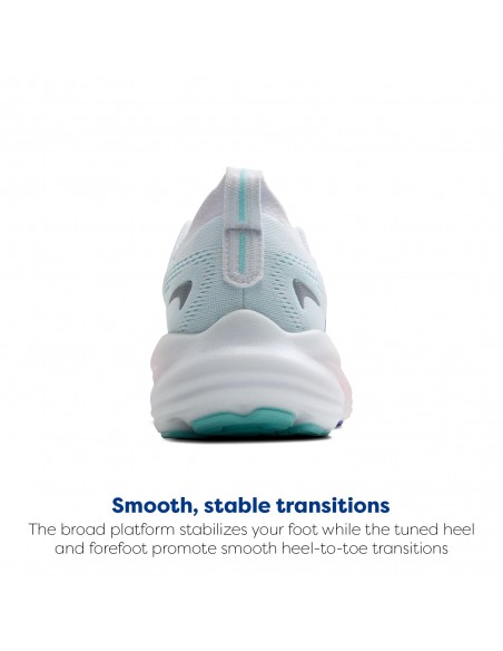 ZAPATILLA BROOKS GLYCERIN 22   1204341B110 WHITE/LIMPET SHELL/AMPARO BLUE WOMAN