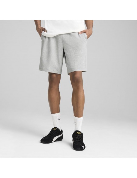 Pantalón corto Puma-ESS ELEVATED Shorts 9 TR-684730-04-GRIS CLARO UNISEX