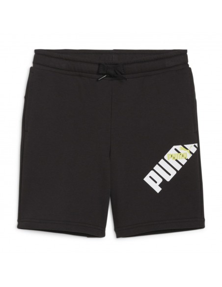 Pantalon corto PUMA 679253-51-PUMA POWER Graphic Shorts TR  B-UNISEX JUNIOR-GRIS CLARO