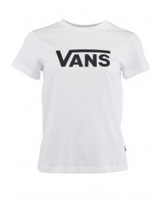VANS WN DROP SS CREW-B WHITE