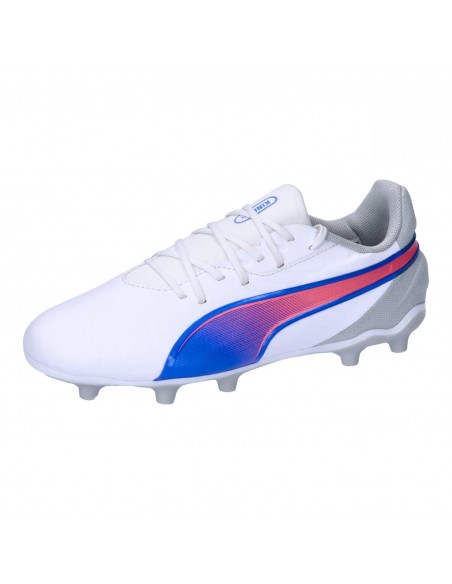 BOTA DE FÚTBOL PUMA KING MATCH FG/AG JR WHITE (108048-02)