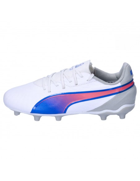 BOTA DE FÚTBOL PUMA KING MATCH FG/AG JR WHITE (108048-02)