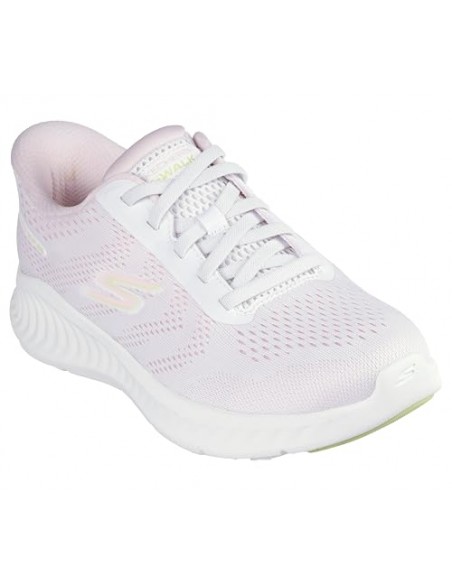 Calzado multideporte-Skechers GO WALK NOW - KHLOE 125643-WPK MUJER-BLANCO-COLORES CLAROS