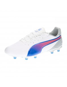 BOTA DE FÚTBOL PUMA KING MATCH FG/AG WHITE (107863-02)