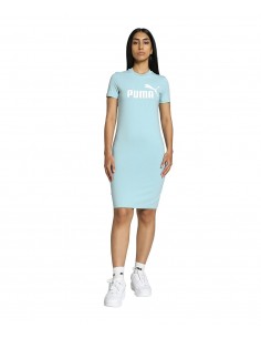 Vestido PUMA 848349-22-ESS Slim Tee Dress-MUJER-ROSA