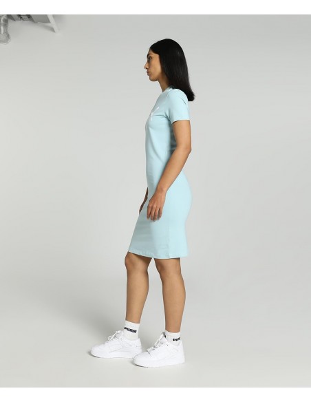 Vestido PUMA 848349-22-ESS Slim Tee Dress-MUJER-ROSA