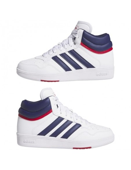 Calzado Basket Adidas HOOPS 4.0 MID J-JI0904-NEGRO-UNISEX JUNIOR