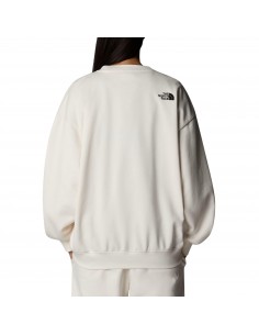 SUDADERA CUELLO REDONDO TNF W ESS OS CREW WHITE DUNE 2
