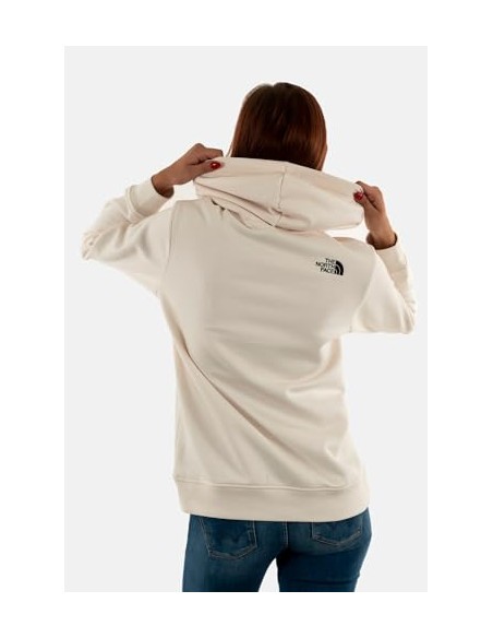 SUDADERA TNF W DREW PEAK RG HOODIE WHITE DUNE