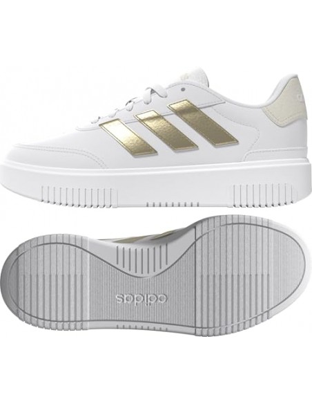 Calzado Tiempo Libre Adidas COURTBLOCK BOLD-JI2203-NEGRO-MUJER
