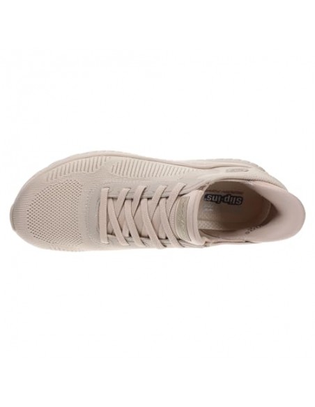 Calzado Sneaker-SKECHERS BOBS SQUAD CHAOS - CURRENT MU-117497-NAT-MUJER-BEIGE