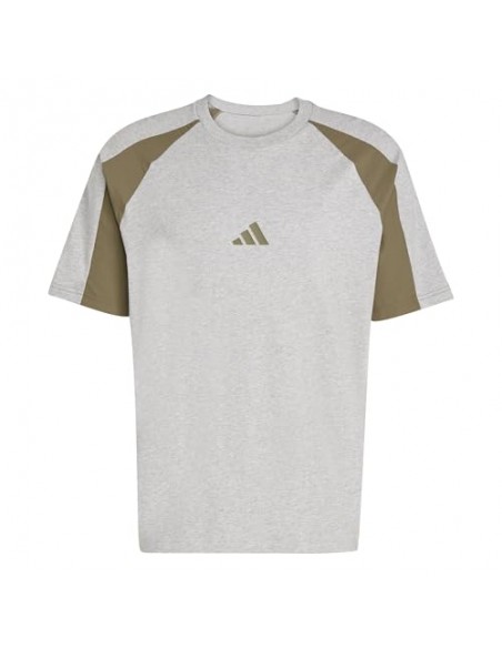 Camiseta manga corta Adidas-M ESS CB T-JC6177 GRIS-HOMBRE