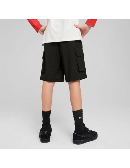 Shorts Puma-MID90S Cargo Chino Shorts B-685154-01-NEGRO UNISEX JUNIOR