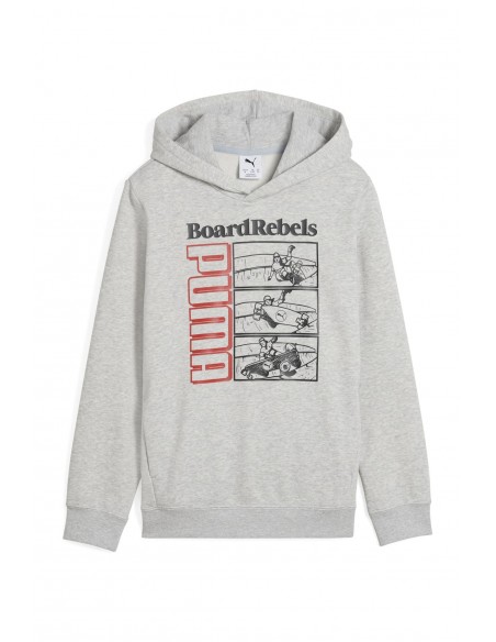 Sudadera Puma-MID90S Hoodie TR B-685148-04-GRIS CLARO UNISEX JUNIOR