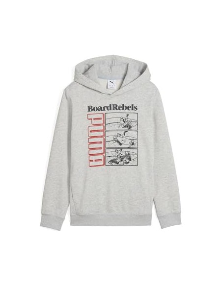Sudadera Puma-MID90S Hoodie TR B-685148-04-GRIS CLARO UNISEX JUNIOR