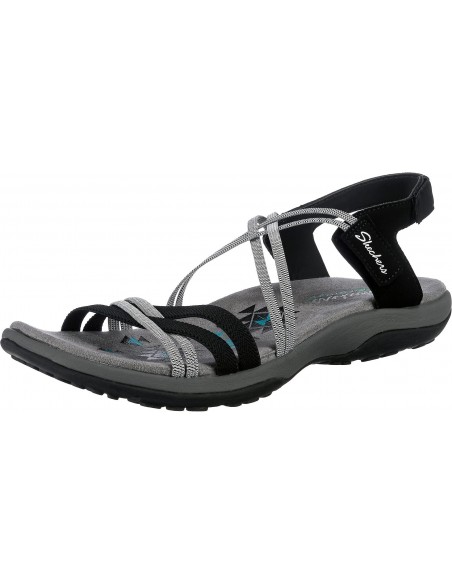 Calzado multideporte SKECHERS-REGGAE SLIM-TAKES TW-163112BKCC-NEGRO-MUJER