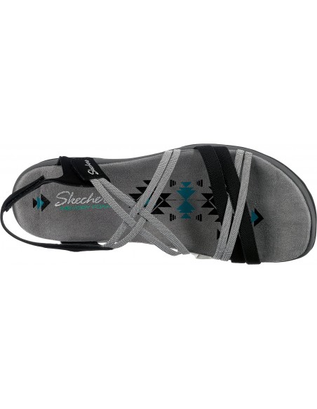Calzado multideporte SKECHERS-REGGAE SLIM-TAKES TW-163112BKCC-NEGRO-MUJER