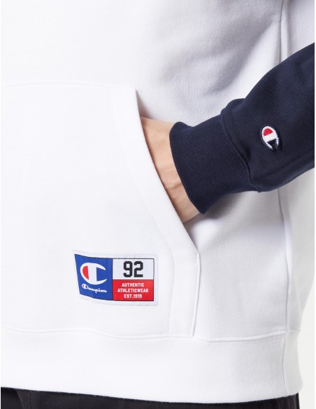Sudadera CHAMPION Hooded Sweatshirt-219738-WW001-BLANCO-HOMBRE