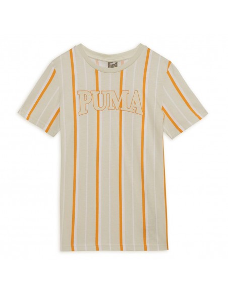 Camiseta de manga corta PUMA 679265-87-PUMA SQUAD Summer Tee B-UNISEX JUNIOR-BLANCO