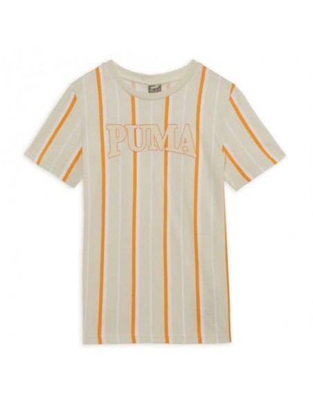 Camiseta de manga corta PUMA 679265-87-PUMA SQUAD Summer Tee B-UNISEX JUNIOR-BLANCO