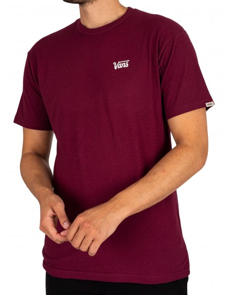 CAMISETA VANS MINI SCRIPT TEE-B VN0A7Y3SBRG BURGUNDY