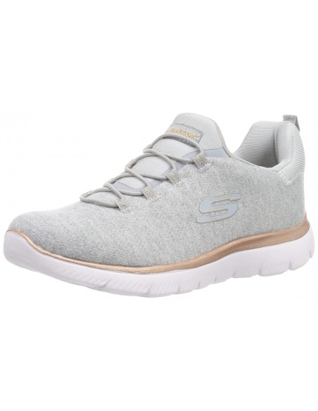 Calzado multideporte SKECHERS-SUMMITS - DAZZLING ME-149528GRY-MUJER-GRIS