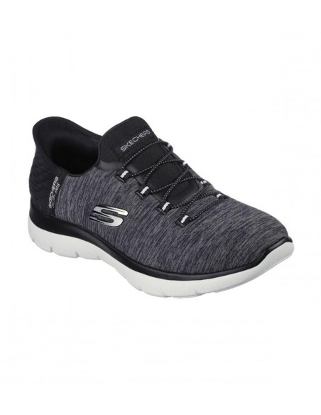 Calzado multideporte SKECHERS-SUMMITS - DAZZLING H-149937BKW-NEGRO-BLANCO-MUJER