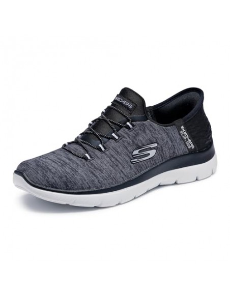 Calzado multideporte SKECHERS-SUMMITS - DAZZLING H-149937BKW-NEGRO-BLANCO-MUJER