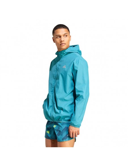 Cortavientos ADIDAS-RUN IT JKT-IL2287-TURQUESA-HOMBRE