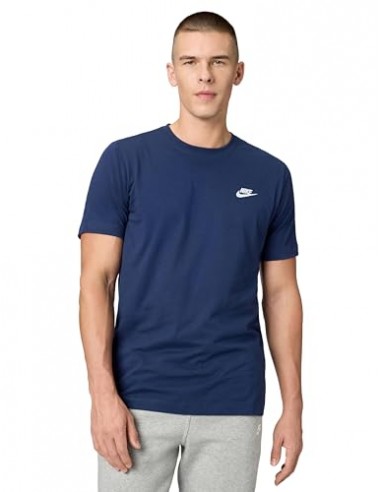 CAMISETA NIKE M NSW CLUB TEE AA AZUL MARINO...