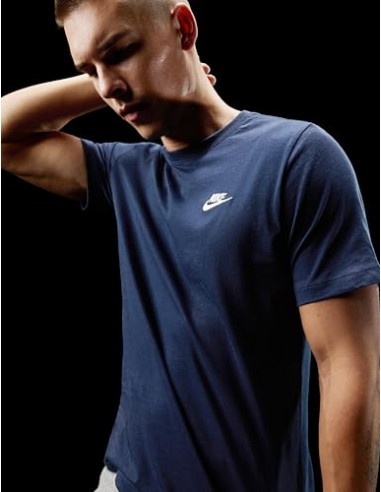 CAMISETA NIKE M NSW CLUB TEE AA AZUL MARINO...