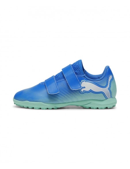 BOTA DE FÚTBOL FUTURE 7 PLAY TT V JR BLUE-MINT (107955-01)
