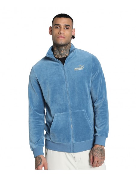 CHAQUETA PUMA ESS+ MINIMAL GOLD VELOUR TRACK JACKET