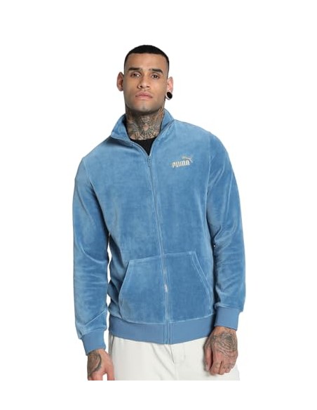 CHAQUETA PUMA ESS+ MINIMAL GOLD VELOUR TRACK JACKET