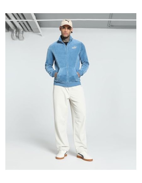 CHAQUETA PUMA ESS+ MINIMAL GOLD VELOUR TRACK JACKET