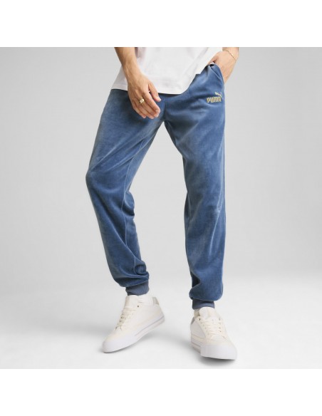 PANTALÓN PUMA ESS+ MINIMAL GOLD VELOUR TRACK SWEATPANTS
